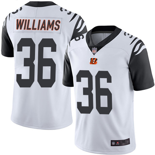 Cincinnati Bengals Limited White Men Shawn Williams Jersey NFL Footballl #36 Rush Vapor Untouchable->cincinnati bengals->NFL Jersey